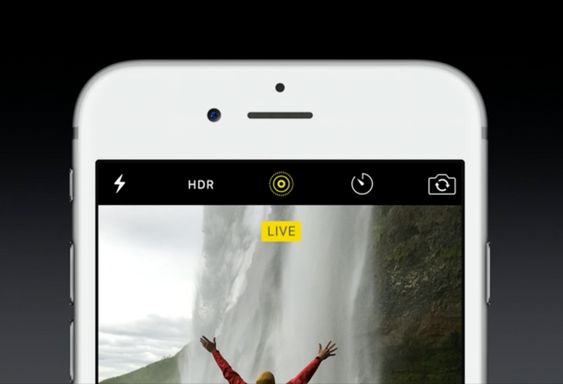 Den nye Live-funksjonen i kamera-appen tar bilder før og etter du trykker på bilde-knappen, slik at du kan ta "levende bilder" i full oppløsning.