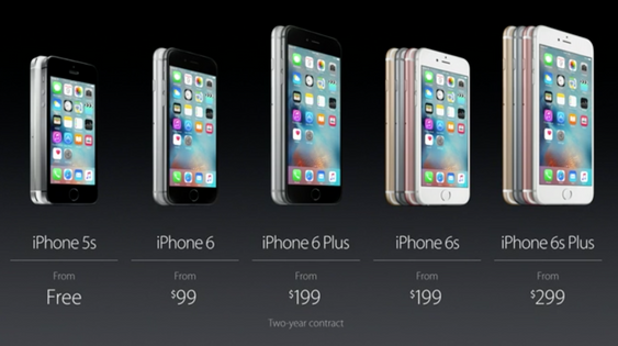 Slik ser den nye iPhone-familien ut.