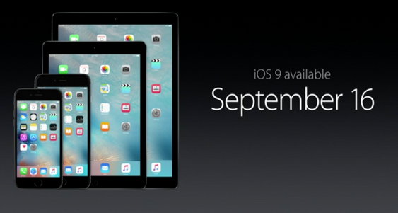 iOS 9 er rett rundt hjørnet.