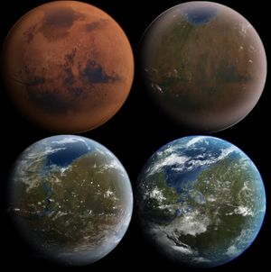 Fra ørken til en levende planet.