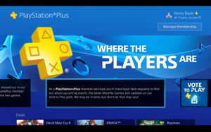 Egen fane for PS Plus-innhold.