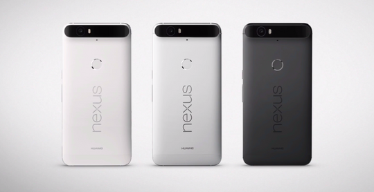 Nexus 6P kommer i tre forskjellige farger.