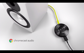 Chromecast Audio er en egen musikkdings som kan plugges inn i lydanlegget ditt.