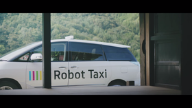 Slik se selvkjørende taxiene ut. Bildet er hentet fra promo-videoen.