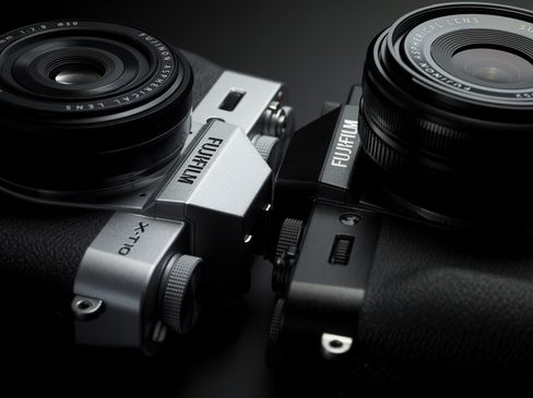 Fujifilm X-T10 er tilgjengelig i to farger.