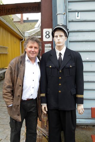 Arne Børresen har bygget opp Gamlebyen Modelljernbanesenter i Fredrikstad.