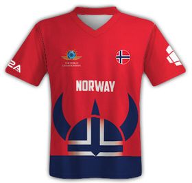 Slik ser den norske landslagsdrakten ut.