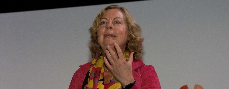 Administrerende diretør i Telenor Norge, Berit Svendsen, garanterte ingen ting annet enn endring da hun talte til Broadband World Forum.
