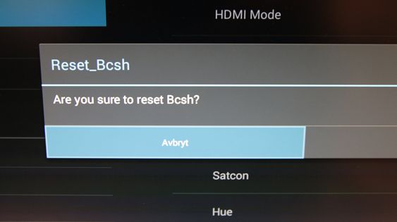 Ikke alt er på G i menysystemet. «Satcon» kjenner vi vanligvis som saturation og «Bcsh» høres ikke sunt ut.