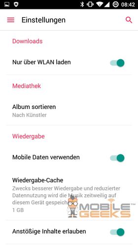 Skyvebryterne på Apple Music til Android kjenner vi igjen fra resten av Android 5.0 Lollipop.