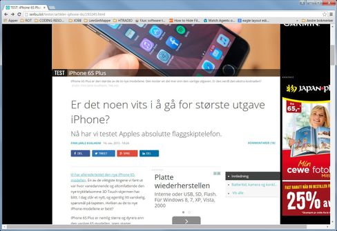 Sjekk URL-en til siden du er på før du klikker deg videre.