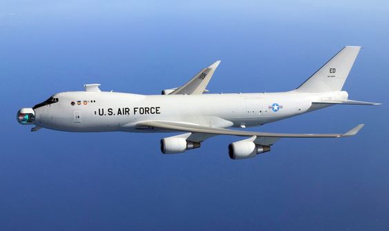 Yal 1A AIrborne Laser Aircraft conducts initial ball rotation tests at Western Test Range 