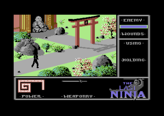 The Last Ninja på Commodore 64.
