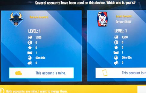 Da vi startet Asphalt 8 fikk vi opp denne skjermen. Det skal innrømmes at undertegnede ikke har spilt forbi de første veiviserne. Men at jeg har spilt vet Apple TV om, og jeg kan få med meg dataene.