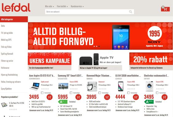 Lefdal er tredje billigst i Tek.nos store pristest høsten 2015.