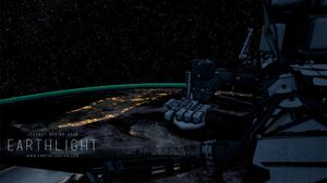 Utsikten fra ISS-stasjonen om natta.