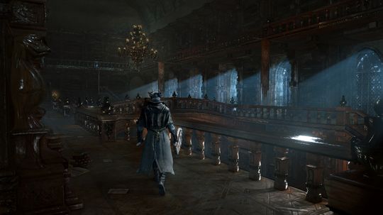 Stillheten i gangene hjelper på stemningen. (Bilde: From Software).