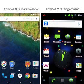 5 år med innovasjon skiller disse to Android-versjonene.