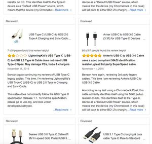 Leung har anmeldt en rekke av USB-kablene som selges på Amazon.