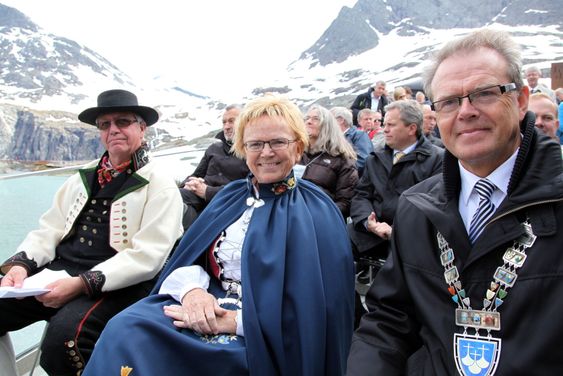 Magnhild Meltveit Kleppas siste offisielle oppdrag som samferdselsminister var å åpne Trollstigplatået i Møre og Romsdal på lørdag. Foto: Kjell Herskedal