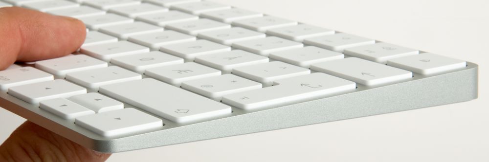 Tastaturet er tynt og lett.