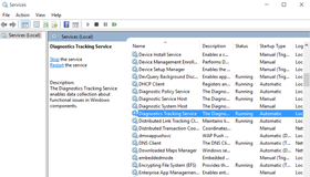 "Diagnostic Tracking Service" sporer mye av Windows-aktiviteten din, og må antakelig deaktiveres på nytt etter navneskifte.