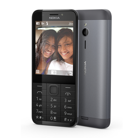 Nokia 230 har kamera både foran og bak.