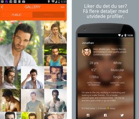 Hornet (til venstre) og Grindr (til høyre) er eksempler på apper som ifølge FN øker spredningen av HIV.