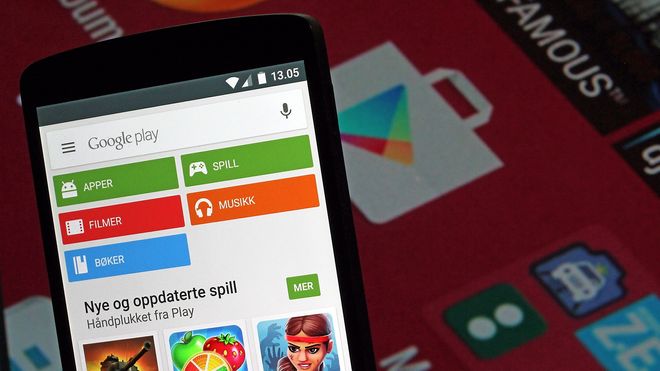 Google Play på en Nexus 5.