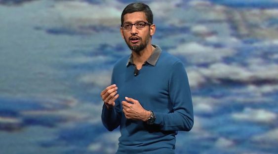 Sundar Pichai under Google I/O 2015