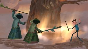 Double Fine har lent seg mye på kronerulling. Her ser du Kickstarter-spillet Broken Age.