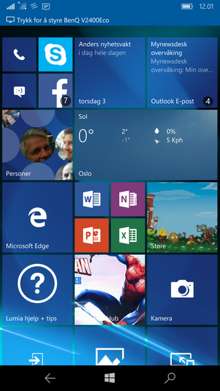 Brukergrensesnittet i Windows 10 er intuitivt og menyene er kjappe.