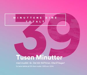 Det blir noen minutter musikk på ørene i løpet av ett år.