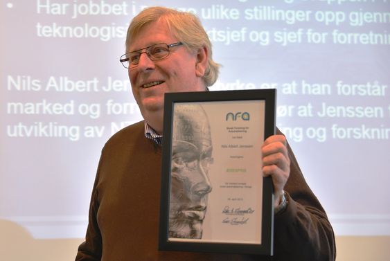 Nils Albert Jenssen hos Kongsberg Maritime er NFAs 14. æresmedlem.