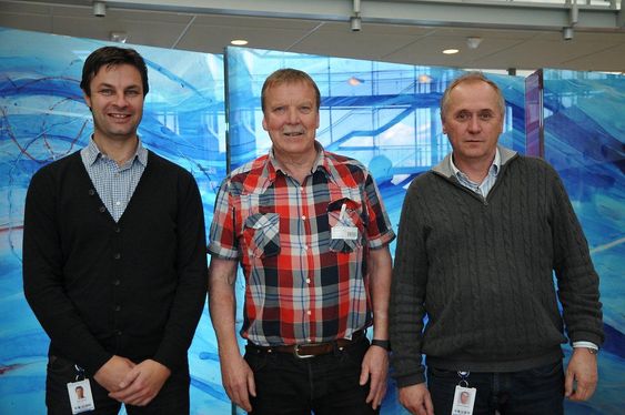Sentral trio i automatiseringen av Valemon (f.v.), Kjetil Aarnes (Agility Group), Fridtjof Wiik (Statoil) og Øyvind Nikolaisen (Agility Group).