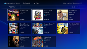 Slik ser PlayStation 2-avdelingen av PlayStation Store ut akkurat nå.