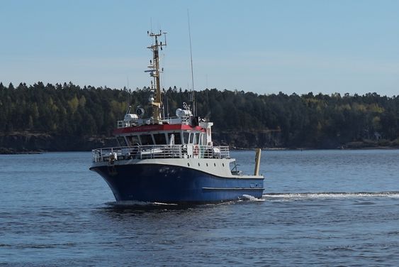 Forskningsfartøyet til Universitet i Oslo, "RV Trygve Braarud" måler vannstrømminger i Oslofjorden med Skippers utstyr om bord. 