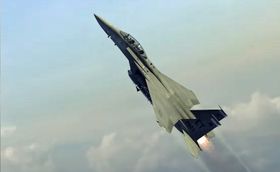 ALASA benytter F15E Strike Eagle kampfly til oppskyting av småsatellitter (skjermbilde fra DARPAs konseptvideo).  