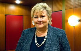 Statsminister Erna Solberg, Høyre.