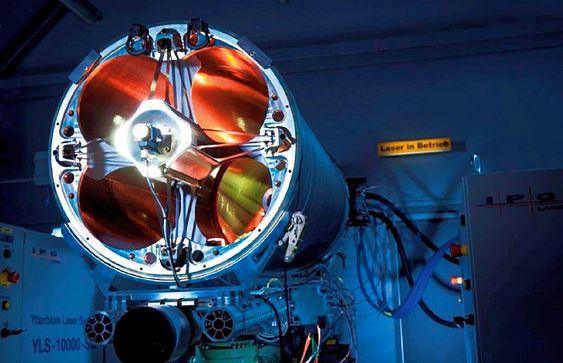 MBDA Tyskland sier de kan ha et operativt laserluftvern i løpet av fem år. Dette er deres 40 kW demonstrasjonssystem. 