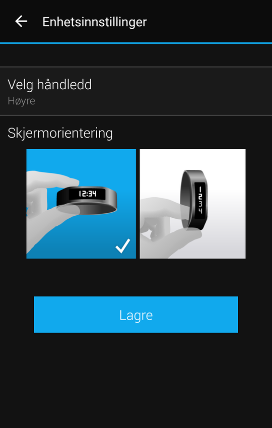 Du kan selv velge hvordan displayet skal vise informasjon.