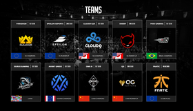 Dette er lagene som skal spille i Smite World Championship.