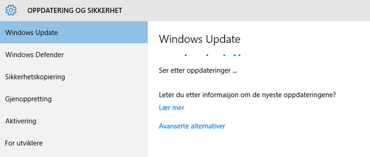 Selv om Windows Update ikke melder om nye oppdateringer kan du sitte på en gammel Windows-versjon.
