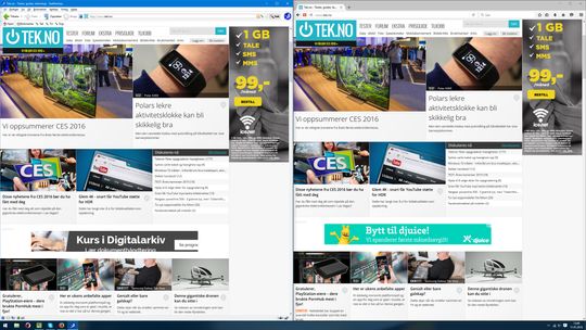 SeaMonkey side ved side med Firefox, nettleseren den oppstod ut av.