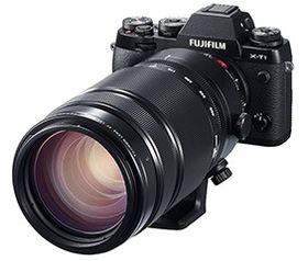 100-400-objektivet blir stort på Fujifilms ellers kompakte systemkameraer.