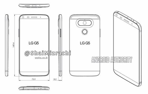 Slik skal LG G5 bli seende ut – iallefall ifølge plantegningene.