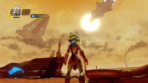 Sightseeing på Geonosis. Republikken har tatt kontroll over planeten etter en hard kamp mot separatistene.