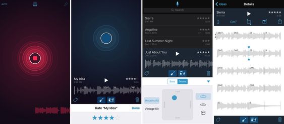 Med Music Memos skal det være raskt å «notere» ned nye idéer til låter.
