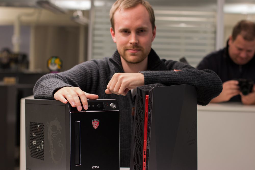 Vi hentet inn to plasseringsvennlige og kraftige spillmaskiner til test. Hvilken av MSI Nightblade X2 og Asus ROG G20CB som passer deg best skal vi forsøke å gi svar på over de to neste sidene.