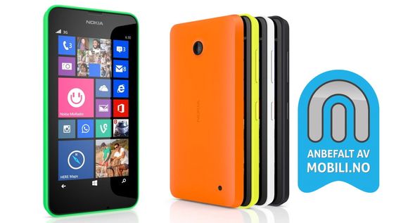 Nokia Lumia 630 er en billig smarttelefon vi gjerne anbefaler. 